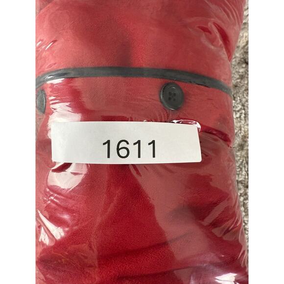 Alfred Dunner Petite Sz 12P Fleece Button Jacket Red Long Sleeve Zip Coat Pocket - Picture 8 of 8